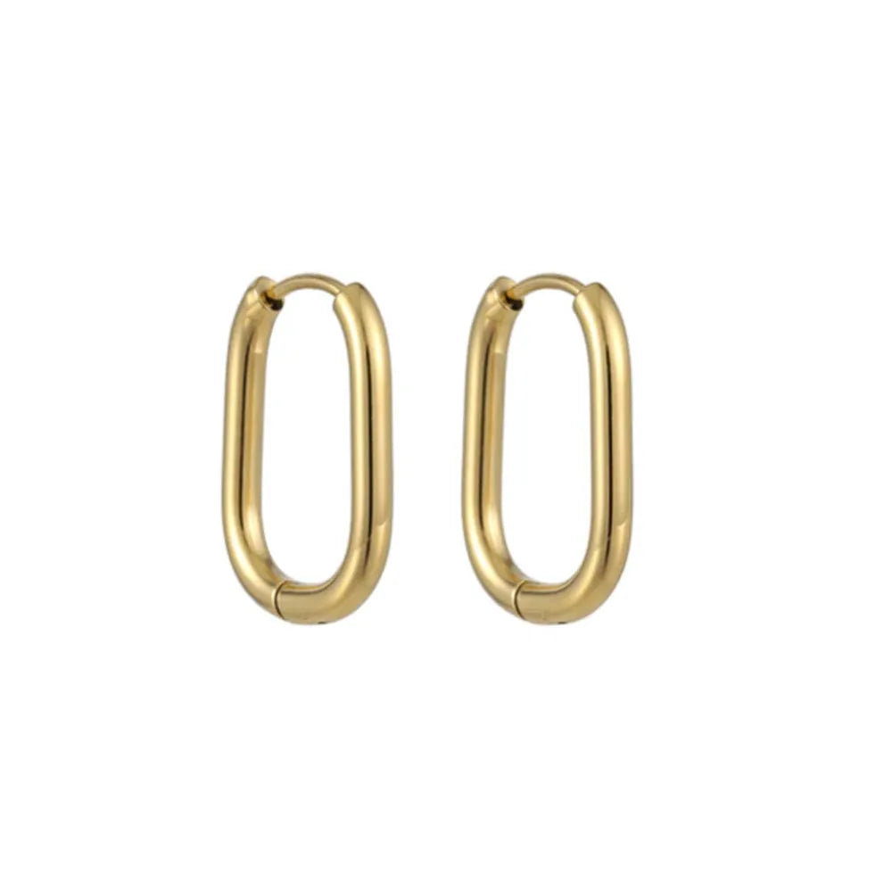 Earrings LEAB1012-STY Yellow Ion Platted 21x15x2.5